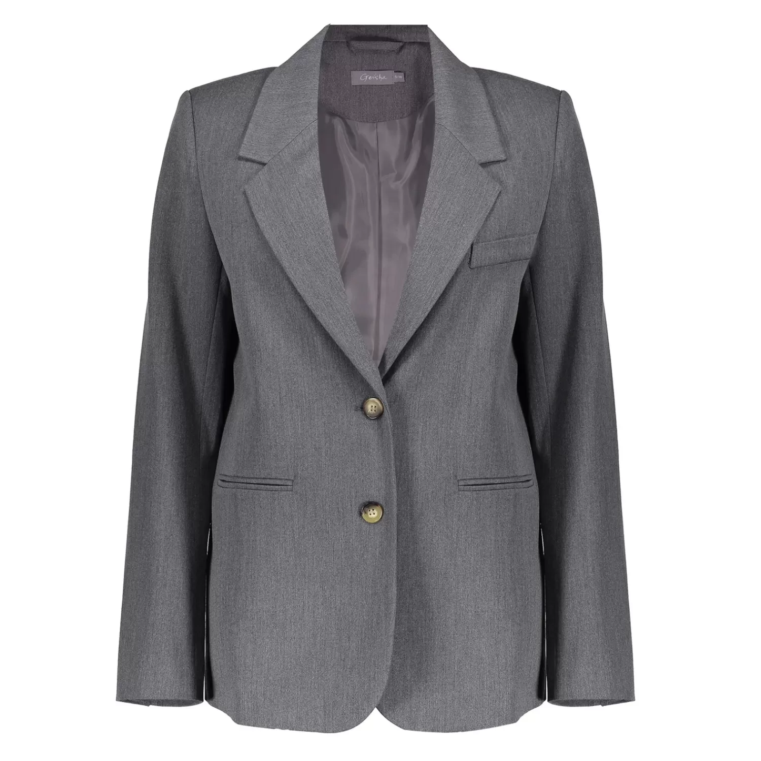 Geisha Fashion Jasjes & Blazers*Geisha Dames Melange Blazer 45602-32 grey melange