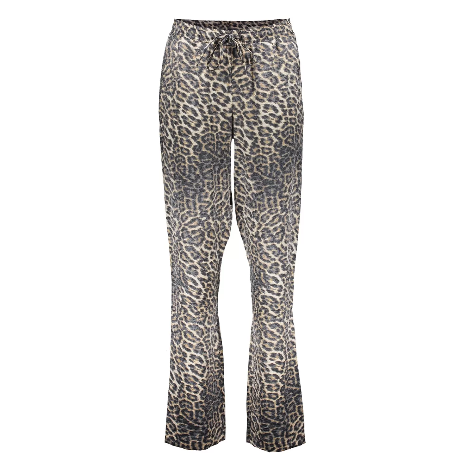 Geisha Fashion Broeken*Geisha Dames Mid Rise Broek Met Panterprint 41663-20 grijs