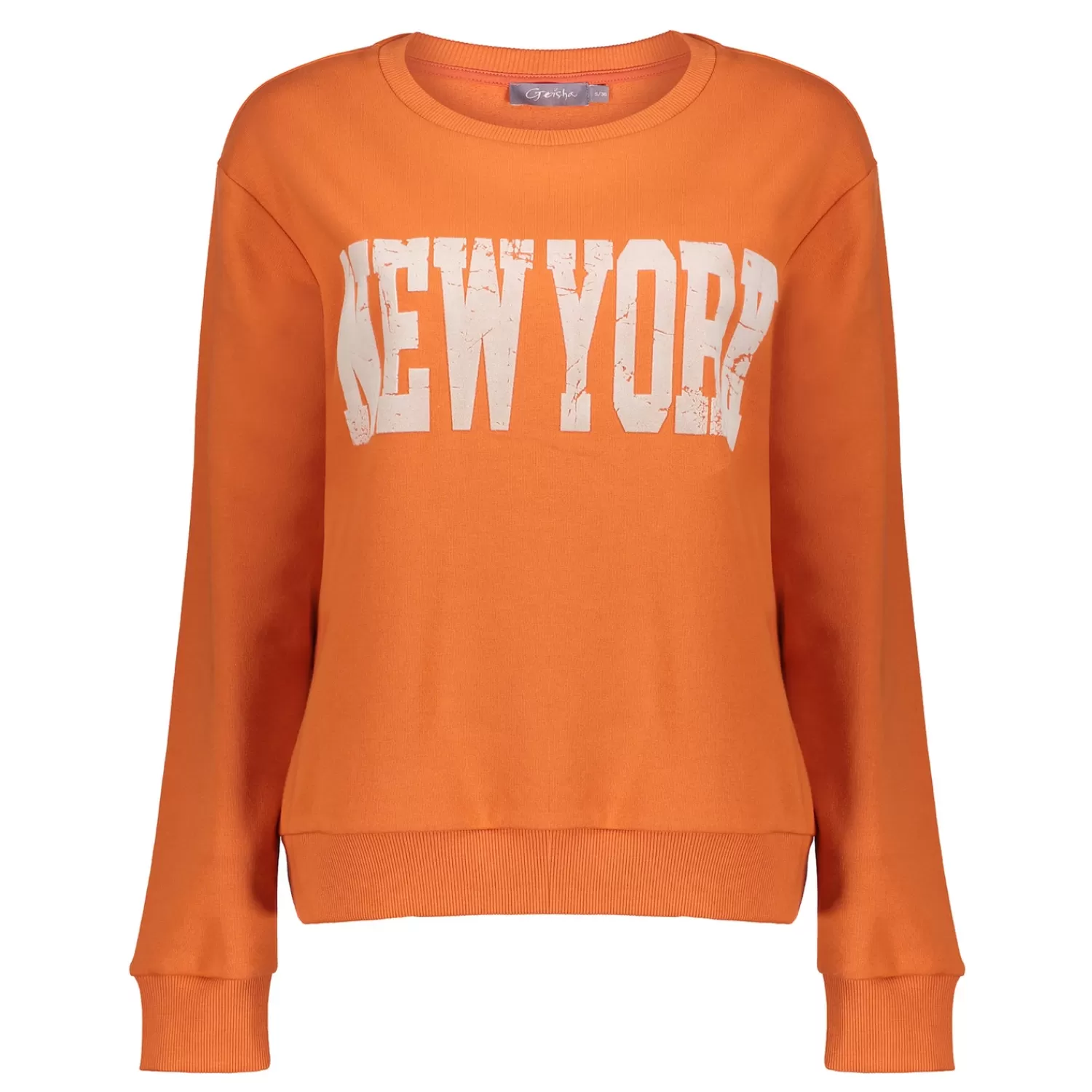 Geisha Fashion Truien & Vesten*Geisha Dames Oranje New York Sweater 42606-41 bruin