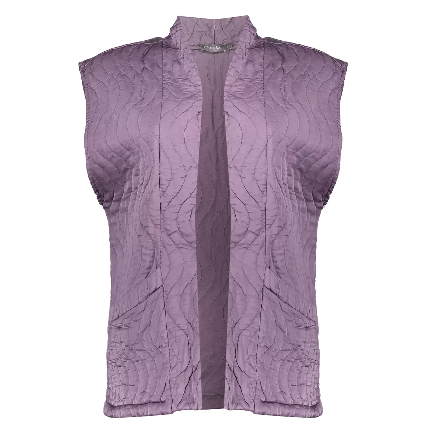 Geisha Fashion Truien & Vesten*Geisha Dames Padded Gilet 45532-70 mauve