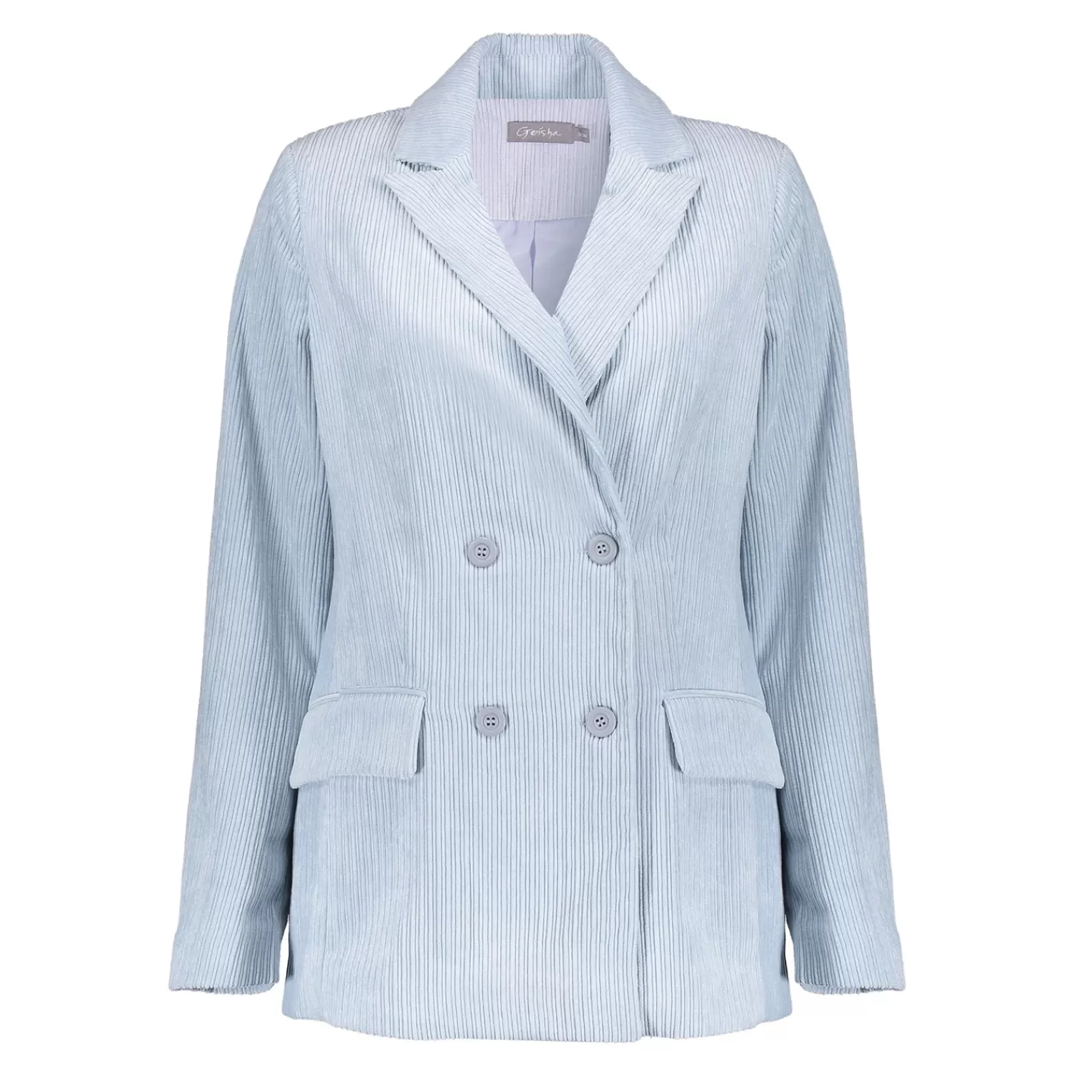 Geisha Fashion Jasjes & Blazers*Geisha Dames Ribfluwelen Blazer 45518-10 blue