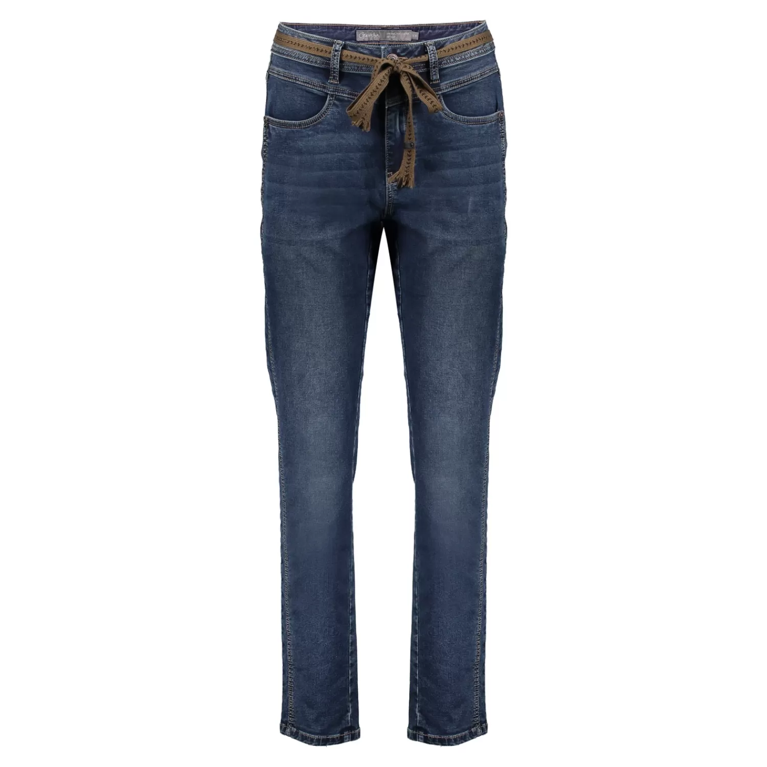 Geisha Fashion Broeken | Denim*Geisha Dames Slim Fit Jeans 41520-10 mid blue denim