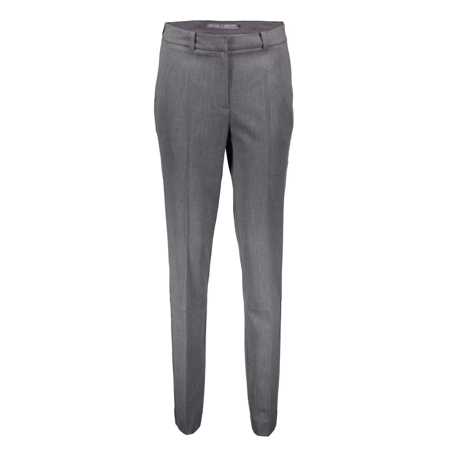 Geisha Fashion Broeken*Geisha Dames Slim Fit Tailord Melange Pantalon 41639-32 grey melange