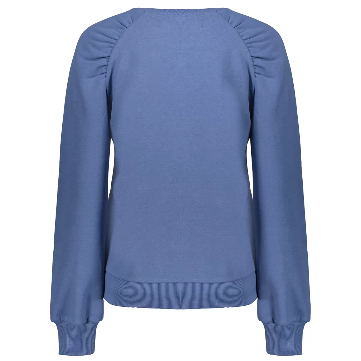 Geisha Fashion Truien & Vesten*Geisha Dames Sweatshirt Met Plooien 42600-41 blue