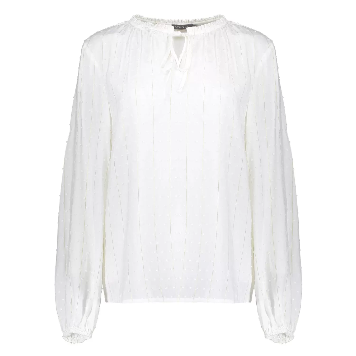 Geisha Fashion Tops & T-shirts*Geisha Dames Top Met Lurex 43635-26 off-white