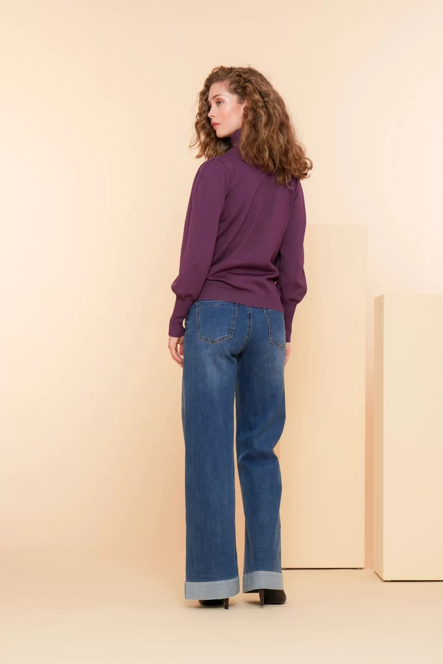 Geisha Fashion Broeken | Denim*Geisha Dames Vintage Flare Jeans 41517-10 blue denim stonewash