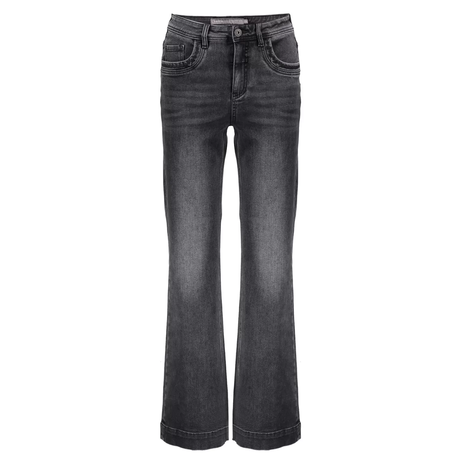 Geisha Fashion Broeken | Denim*Geisha Dames Wide Leg Jeans 41508-10 grey denim