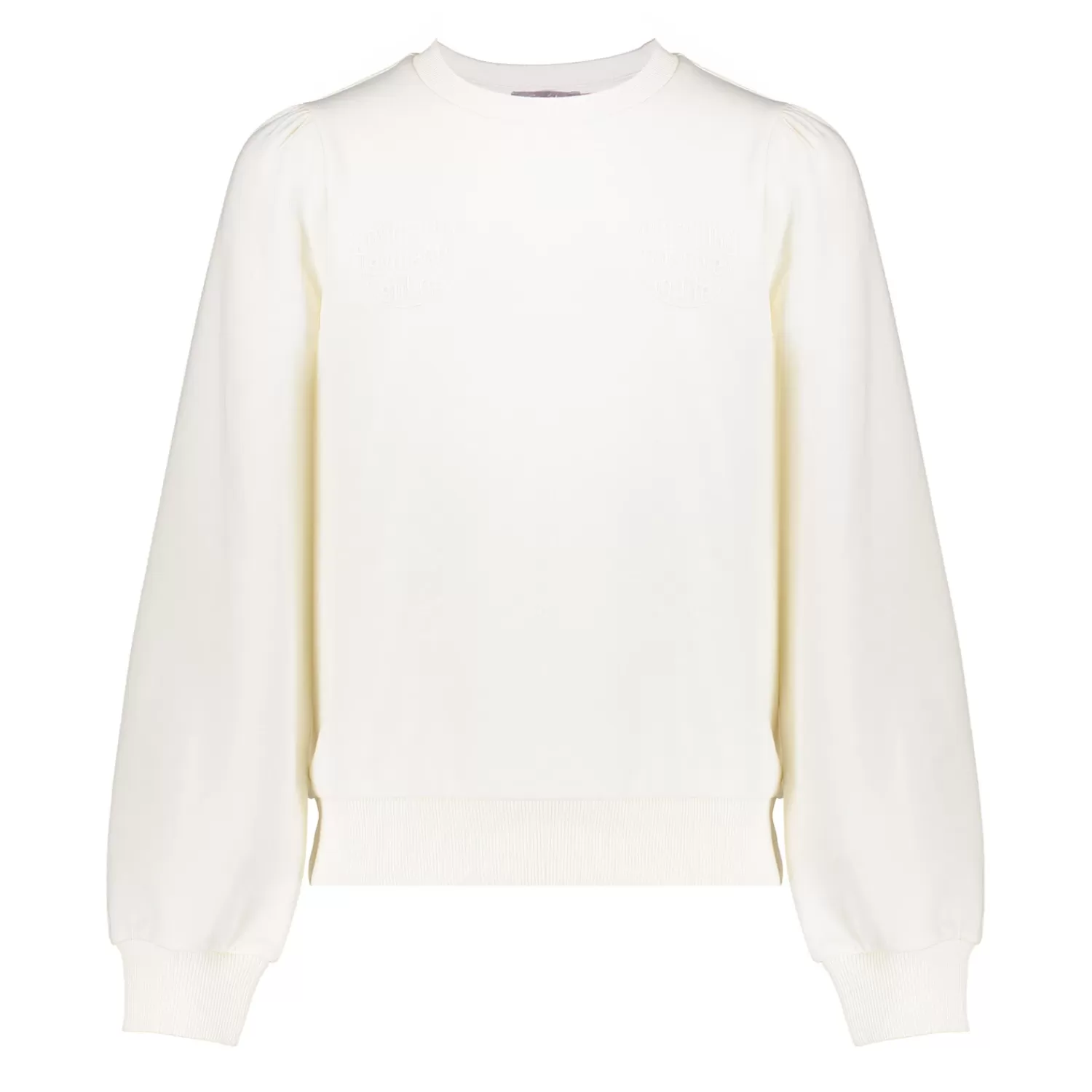 Geisha Fashion Truien & Vesten*Geisha Girls Basic Sweater Met Tekst 42609K-41 off-white