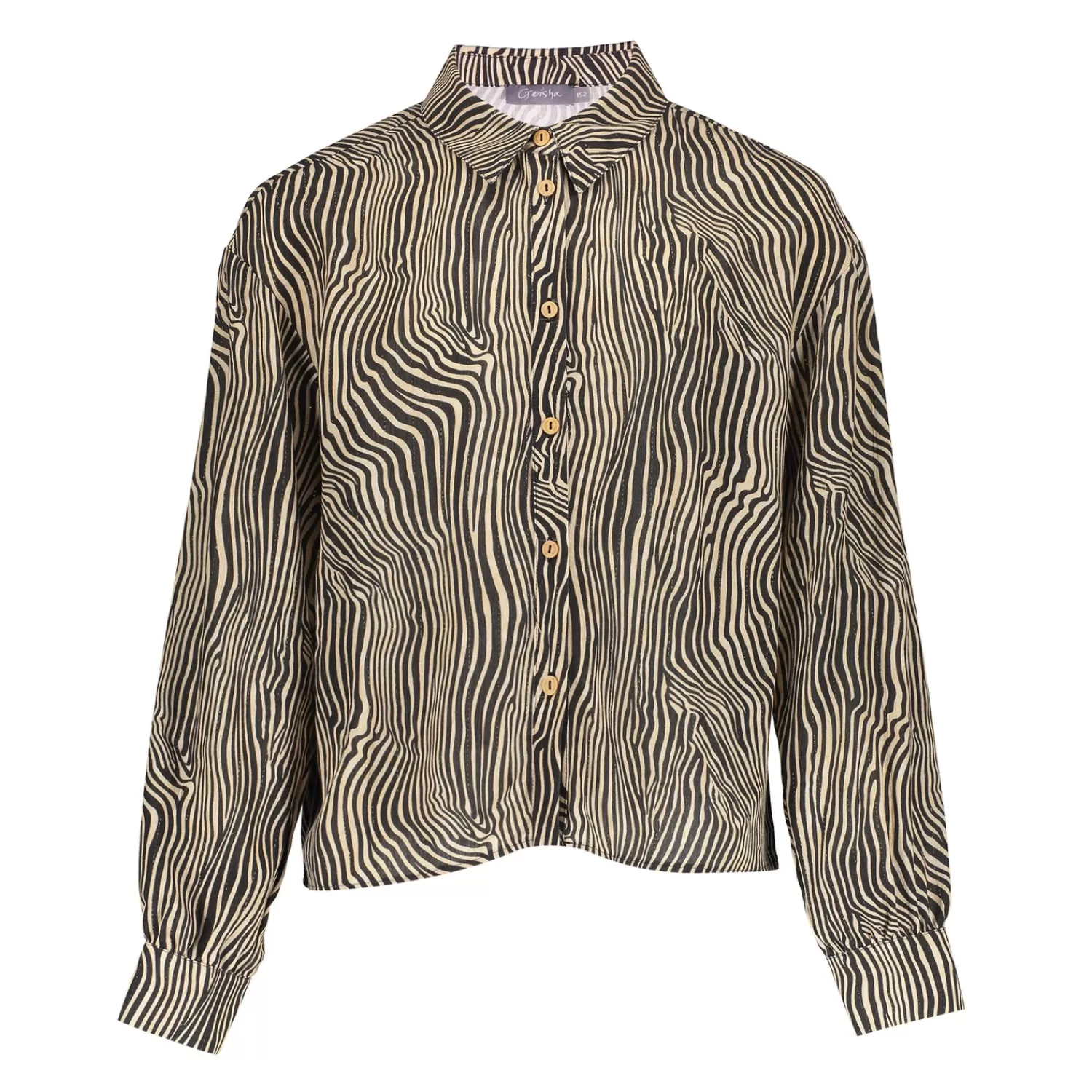 Geisha Fashion Blouses | Tops & T-shirts*Geisha Girls Blousje Met Zebraprint En Lurex 43692K-20 off-white