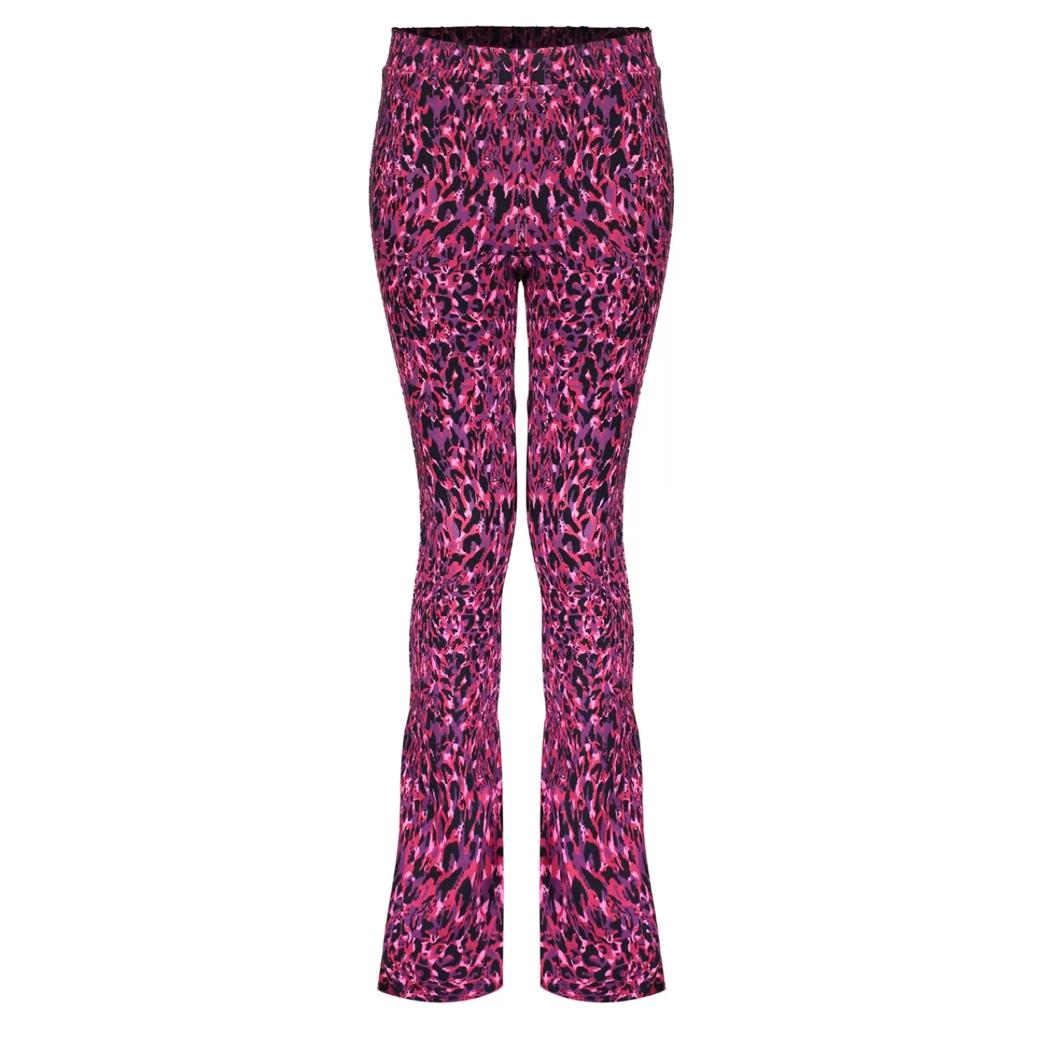 Geisha Fashion Broeken*Geisha Girls Broek Met Panterprint 41580K-60 zwart