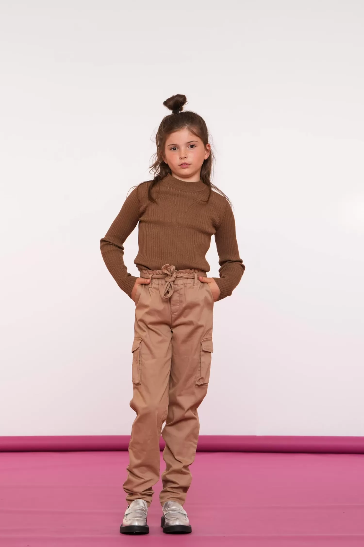 Geisha Fashion Broeken*Geisha Girls Cargo Broek Met Ceintuur 41518K-10 sand