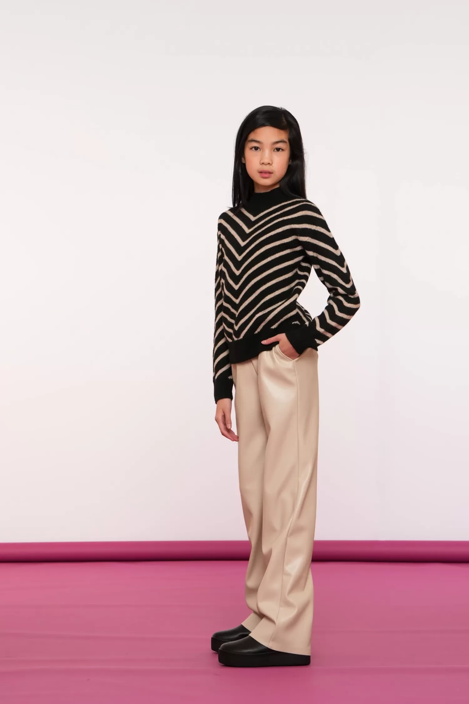 Geisha Fashion Broeken*Geisha Girls Leren Pu Broek 41565K-19 kit