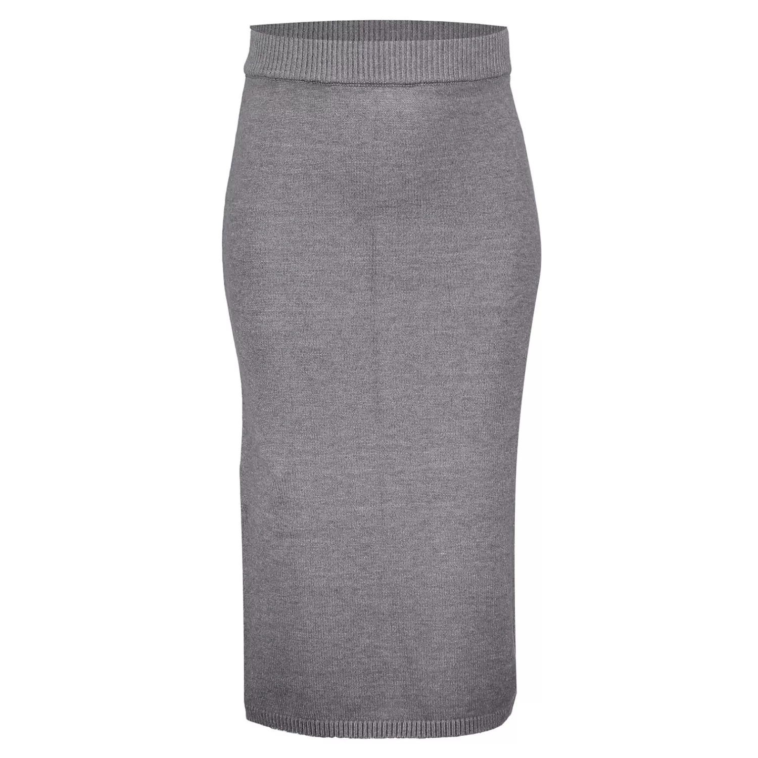 Geisha Fashion Rokken*Geisha Girls Ribgebreide Midi Rok 46524K-10 grey melange