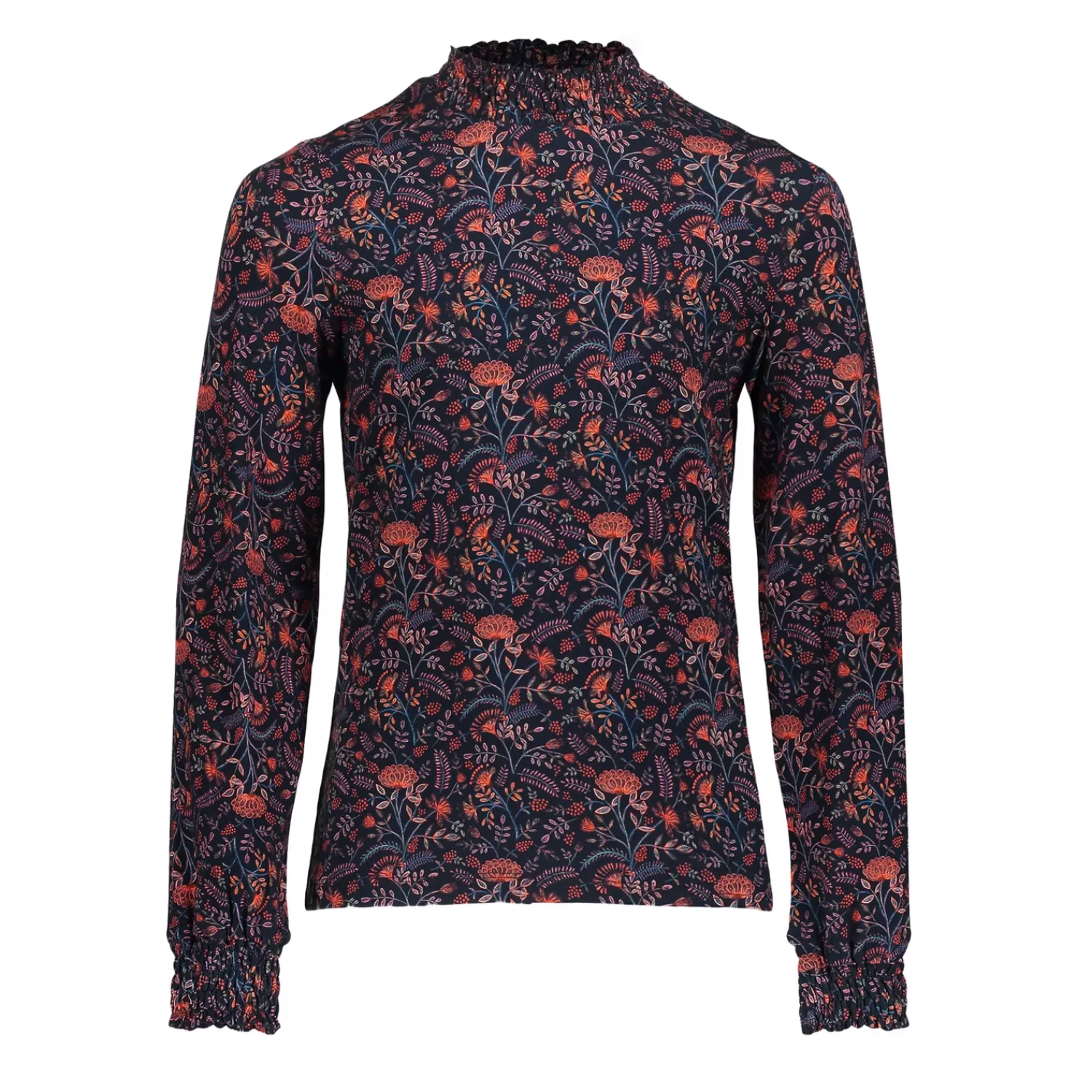 Geisha Fashion Tops & T-shirts*Geisha Girls Top Met Bloemenprint 42547K-60 navy